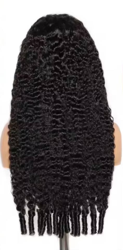 Natural Color Curly Lace Frontal Wig Units