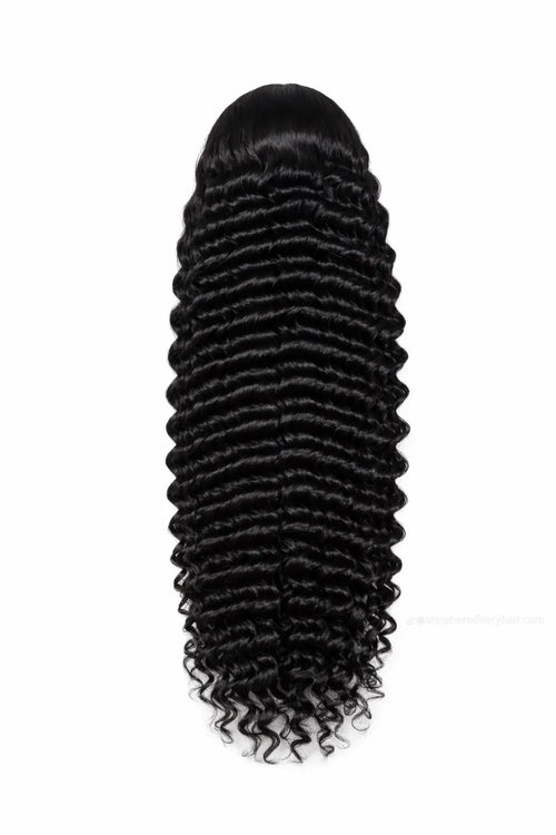 Natural Color Curly Lace Frontal Wig Units